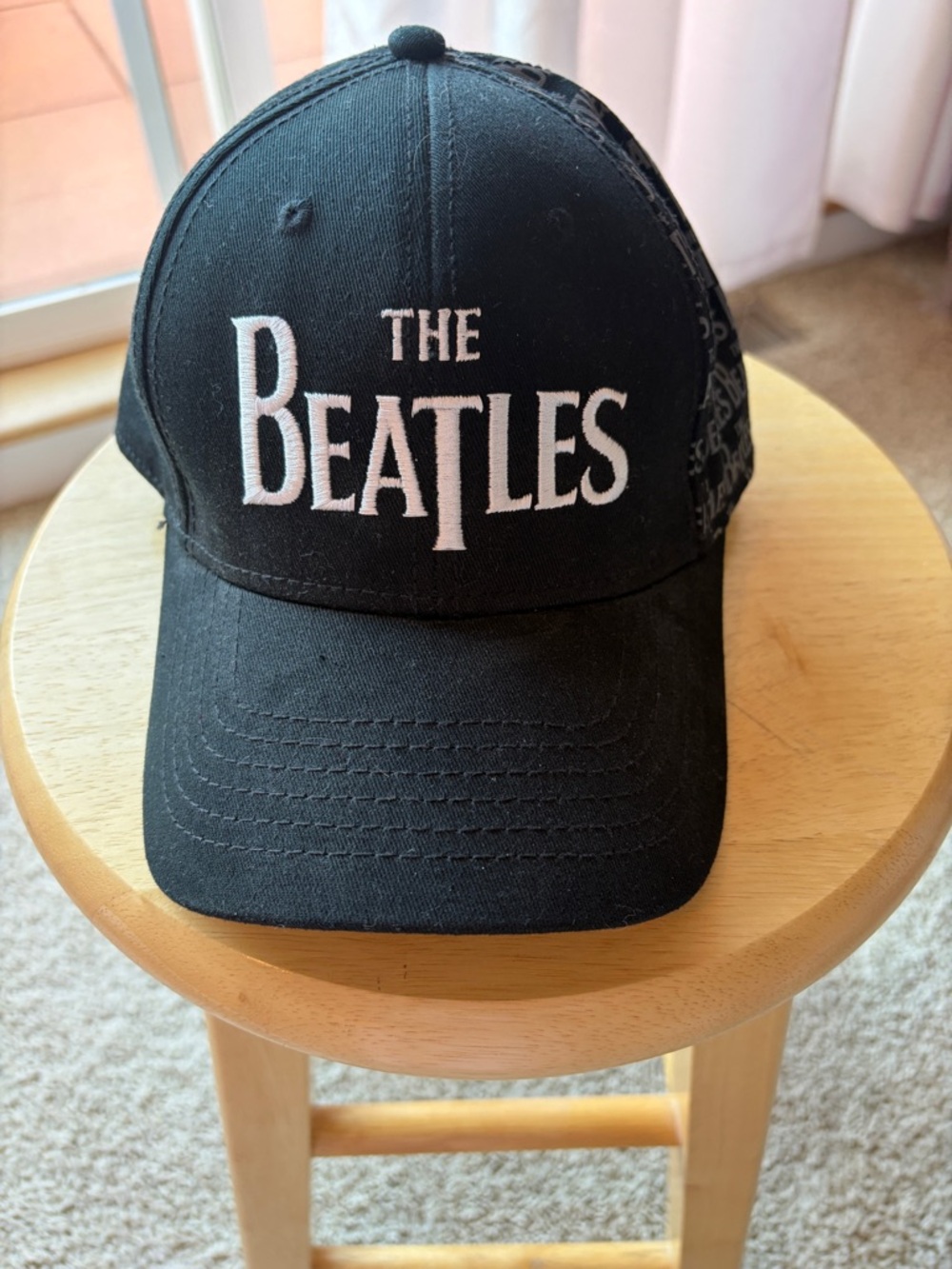 NWT The Beatles Logo Hat Cap Fab Four Fandom Apple Corps Music One Size Tour V1